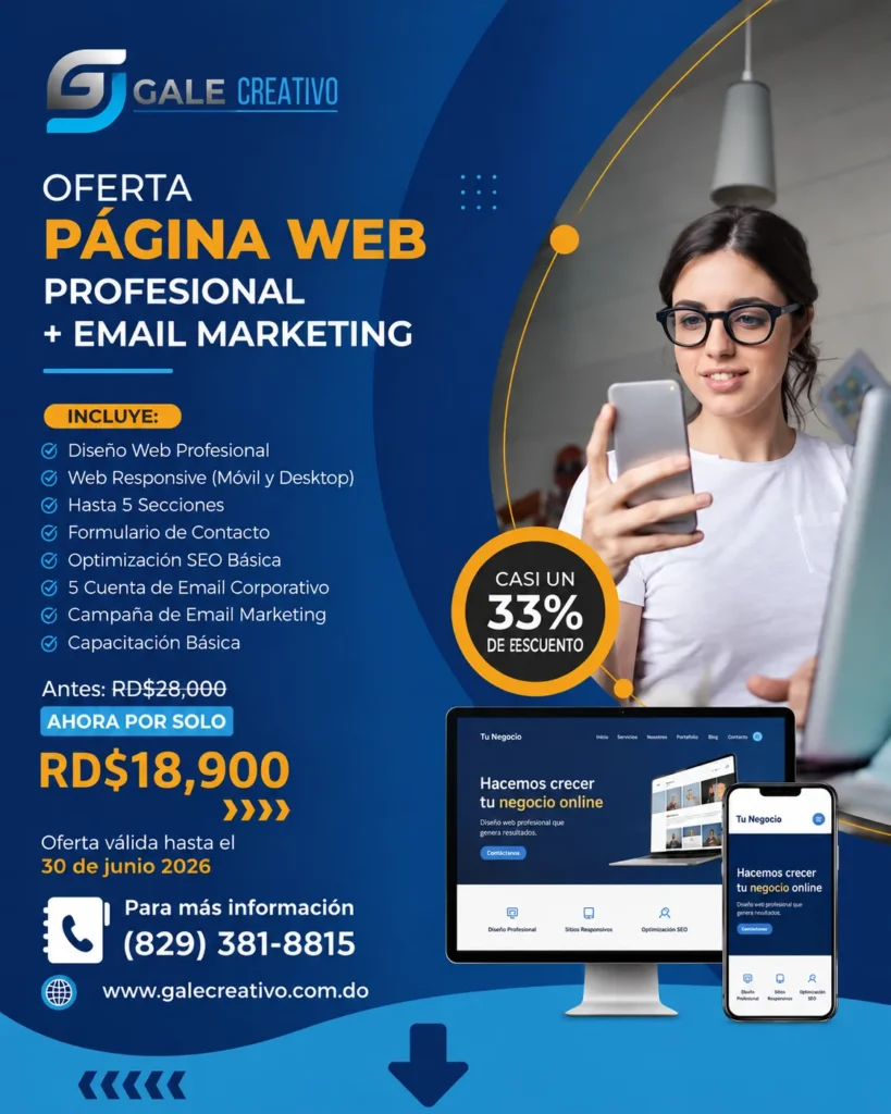 Oferta diseño web